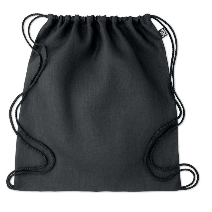 Plecak z konopi w kolorze czarnym