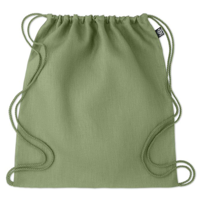 Plecak z konopi w kolorze zielonym