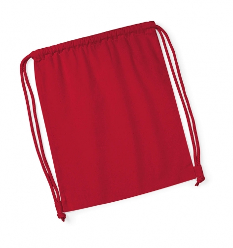 Bawełniany worek gimnastyczny kolor czerwony