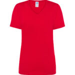 Koszulki-damskie-JHK- V-NECK-czerwone