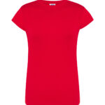 Czerwona damska koszulka JHK do nadruku